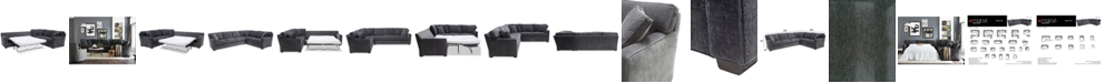 Furniture Brekton 2-Pc. Fabric Sofa Return with Queen Sleeper